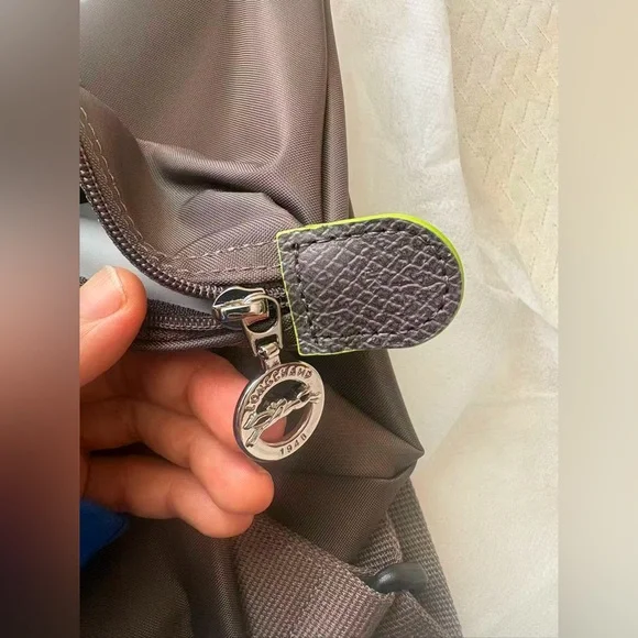 Longchamp Medium Backpack Recycled Canvas Terre Sophisticated Matte Finish - Picture 6 of 16